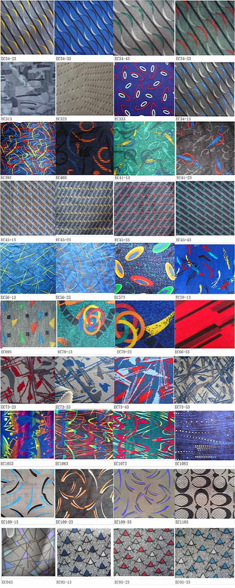 100% polyester Printed bus seat fabric
