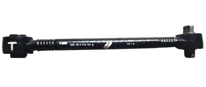 Thrust rod assembly for bus air suspension