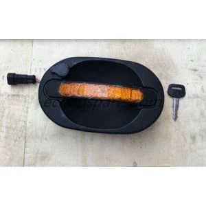 manija de la puerta del almacén de equipaje para el autobús interurbano