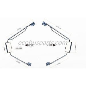Partes de autobuses escolares/espejos de autobús escolar/espejos convexos de autobús escolar